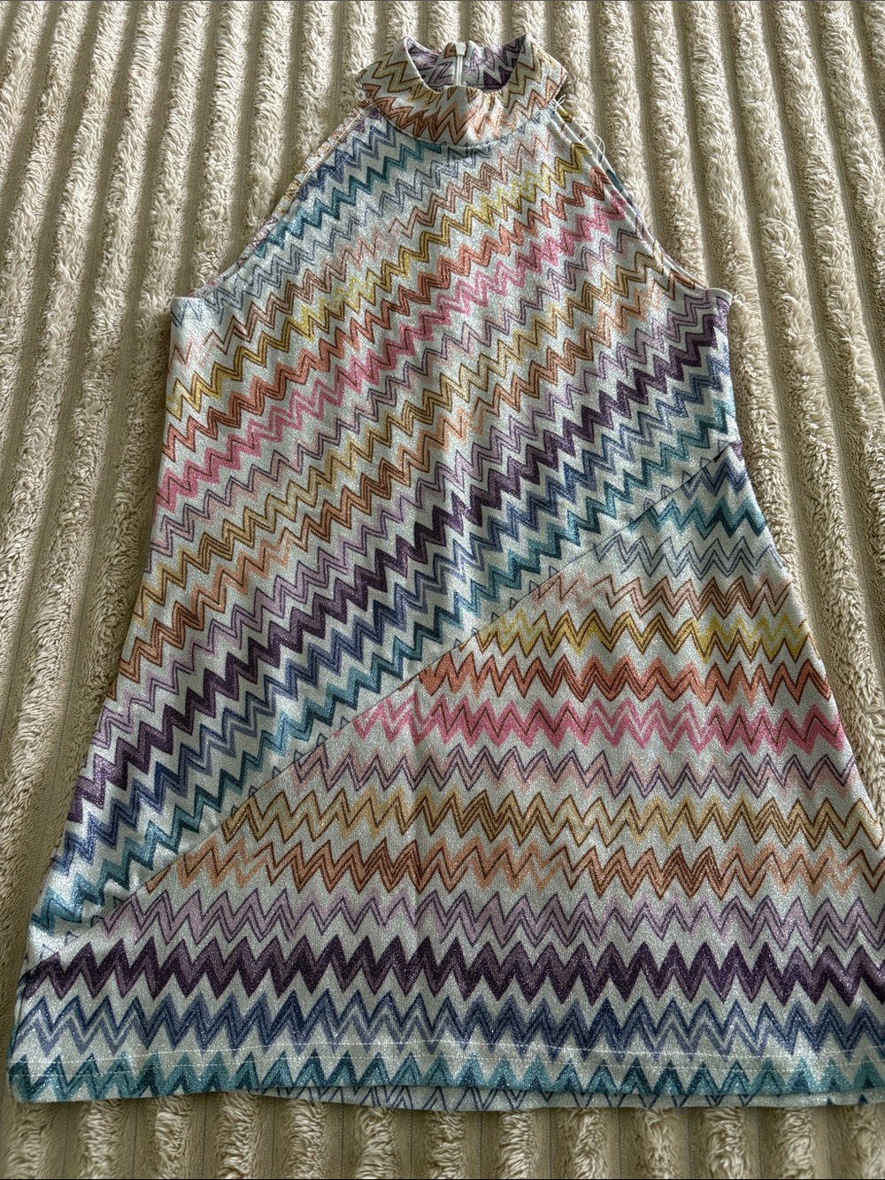 Missoni inspired zigzag mini dress - Picture 4 of 6